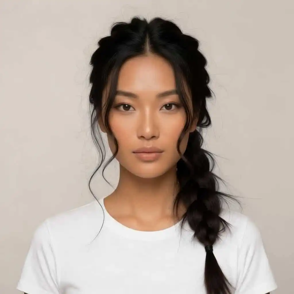 Hair style Loose Side Braid